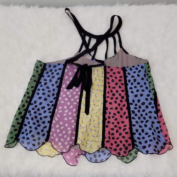 Cage Neck Clowncore Silk Tank Top - Picture 11 of 15